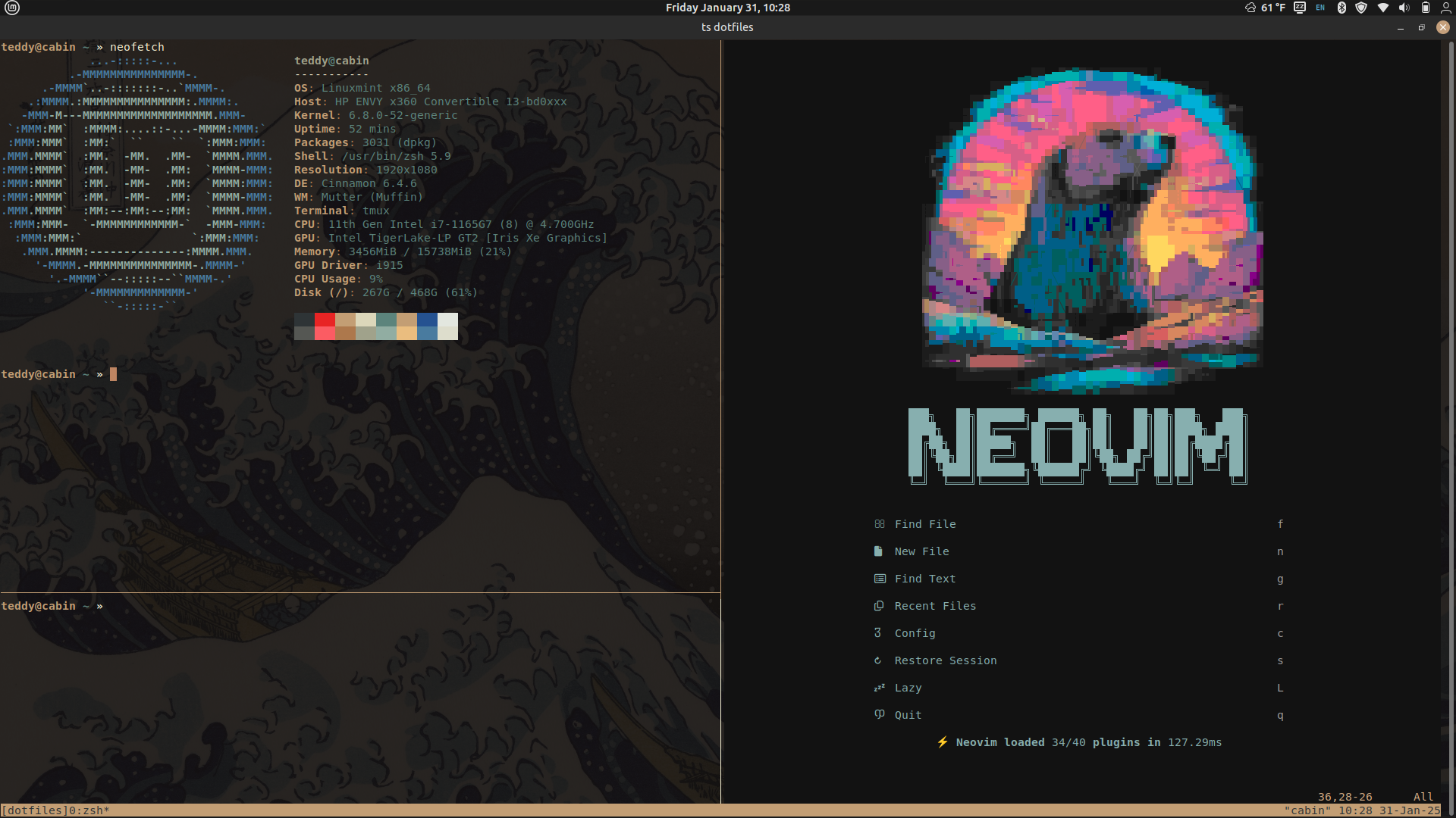 my text editor on my Linux device